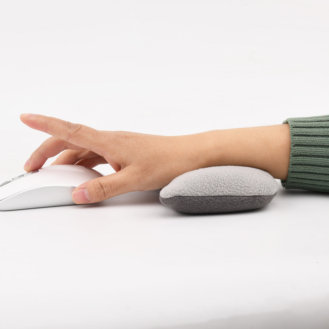 Ergonomic Mouse Wrist Rest for Desktop and Laptop, Bean Bag Wrist Support for Typing, Relief Wrist Pain, Gray